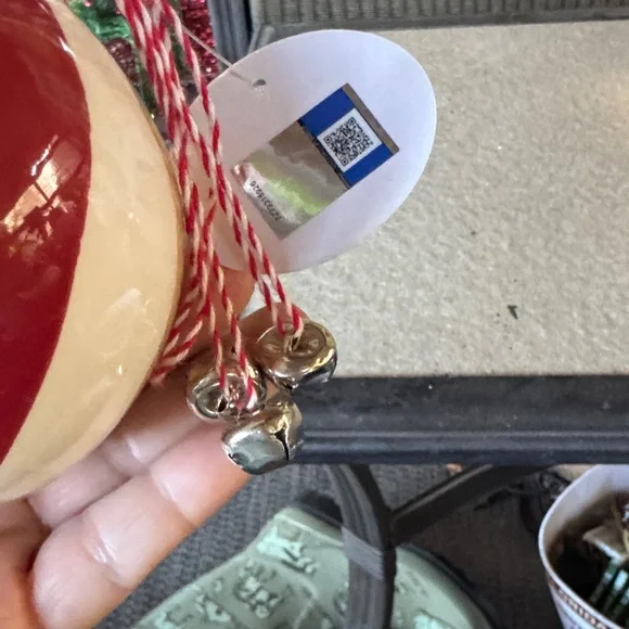 FSU Reindeer Holiday Ornament - White and Brown - Picture 4 of 6